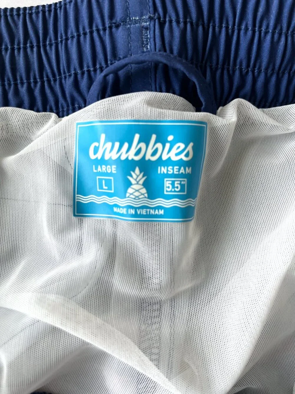 Chubbies Retro Nautical Striped Board Shorts Swim Trunks - 5.5